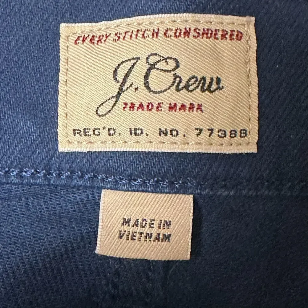 J.Crew 484 Slim Fit Bergen 5-Pocket Pants Mens Actual Size 37x32 Garment Dyed